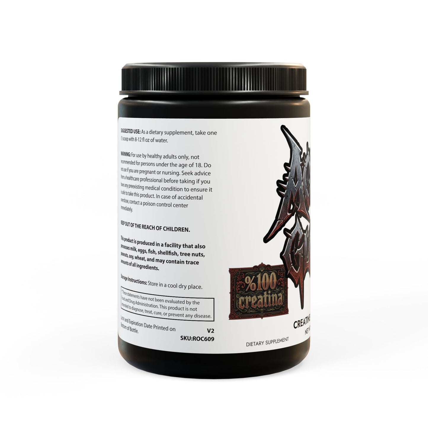 Creatine Monohydrate Supplement (300g, 10.58oz)